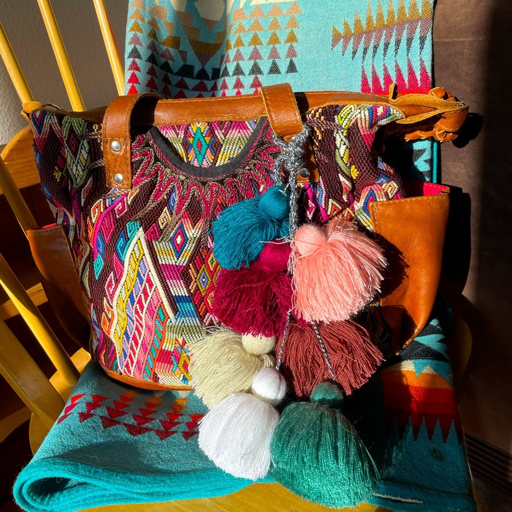 Nena & Co medium CDB huipil with matching tassel